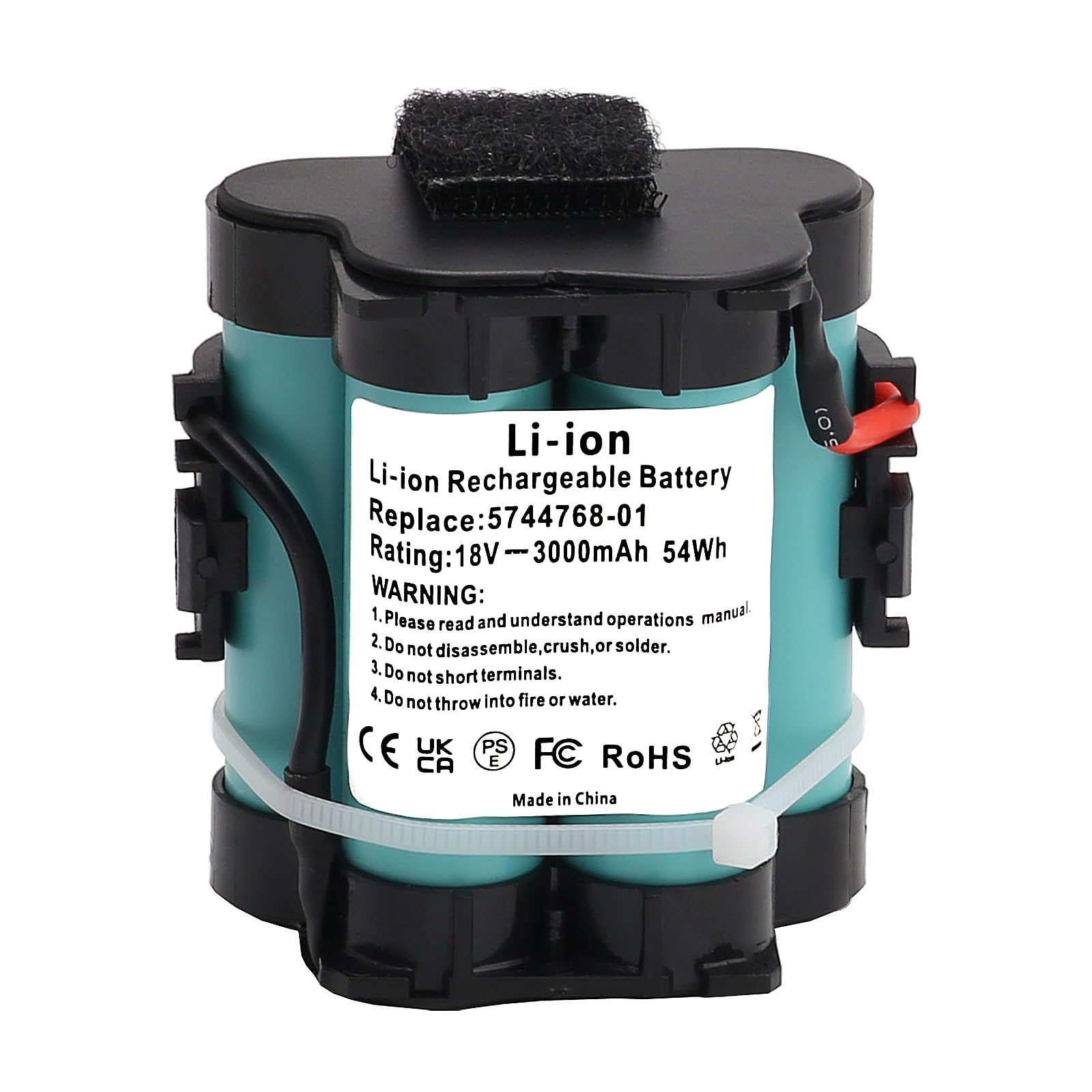 3000mAh 18V Ersatzakku Li-Ion für Gardena R38Li R40Li R45Li R50Li R70Li R80Li, Husqvarna Automower 105 305 308, Flymo 1200R, McCulloch Rob R600 R800 R1000, Ersetzt 5744768-01
