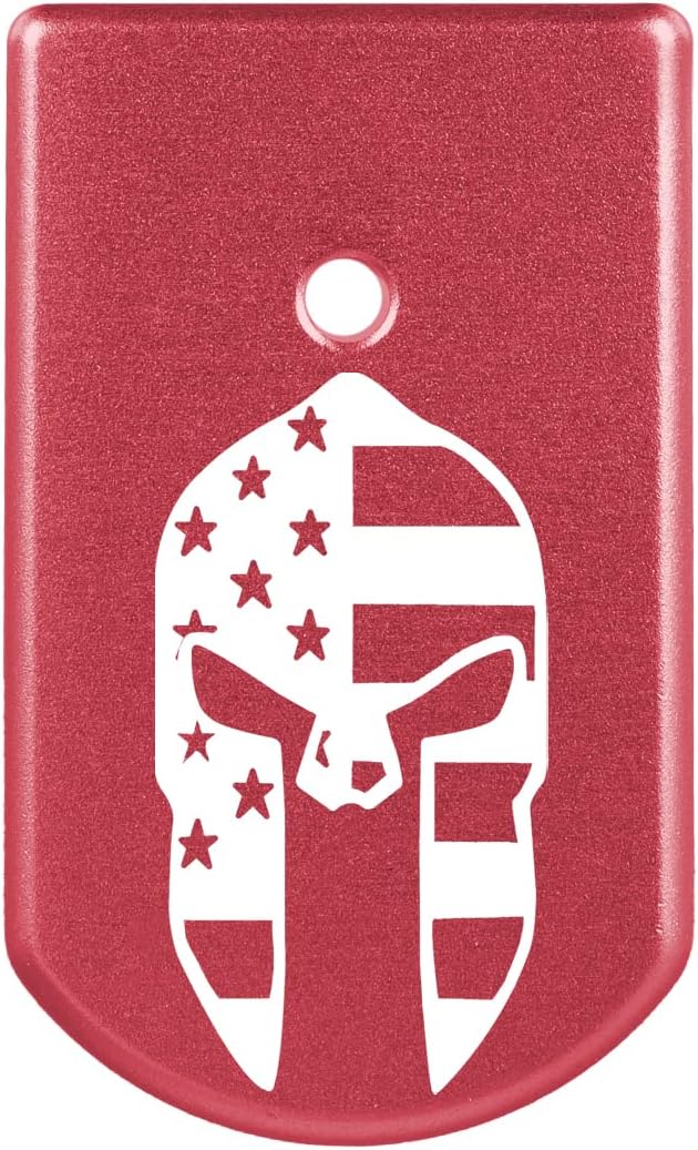 NDZ Performance Magazine Floor Base Plate for Beretta 92A1 96A1 M9A1 M9A3 92X 9MM .40 S&W Laser Engraved Aluminum in Red - Choose Design