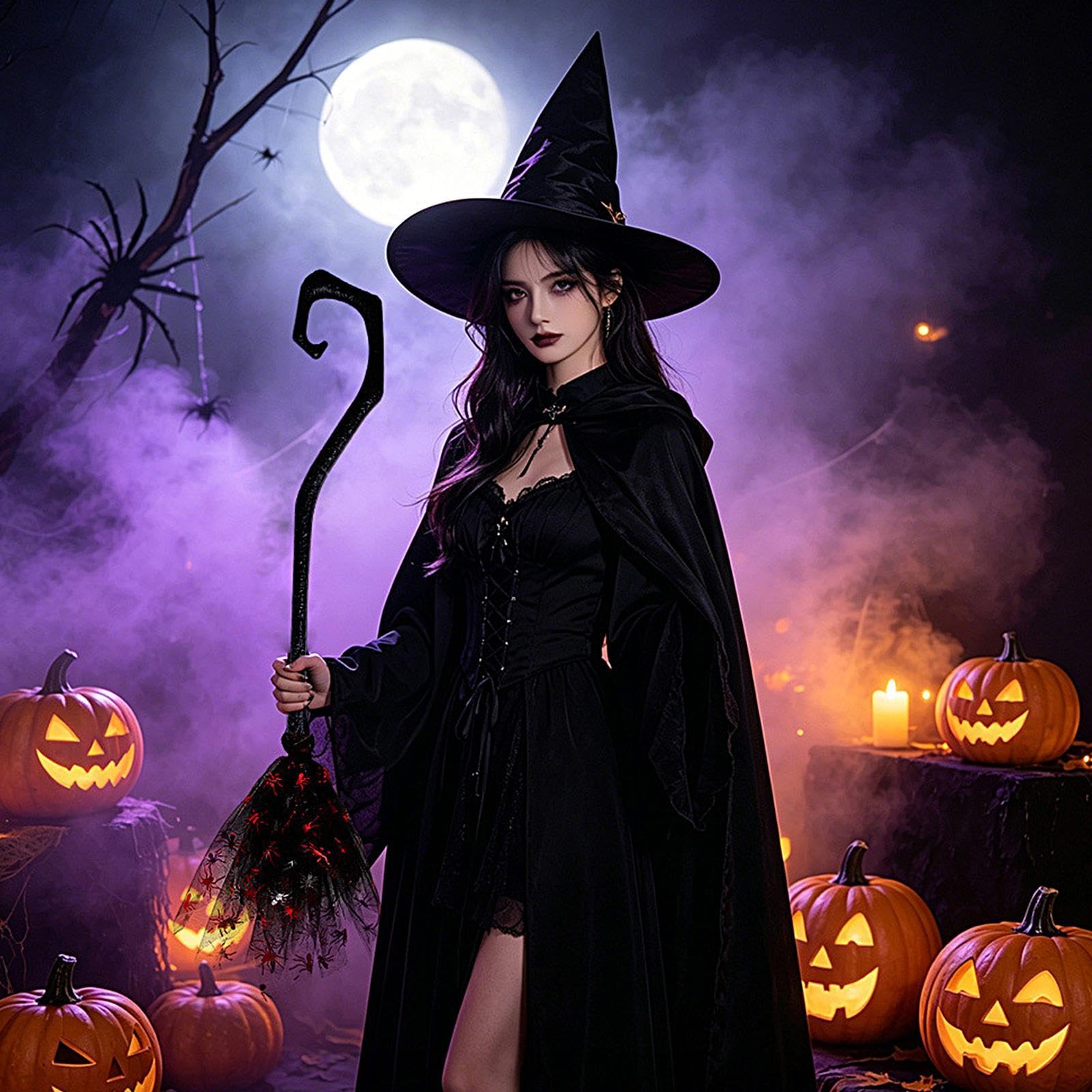 Scopa di Halloween 8 Pezzi Oggetti Scenici Per Feste Cosplay E Giochi Di | Decorazione Scopa Per Feste, Vacanze, Carnevale, Ballo In Maschera, Spettacoli Teatrali, Raduni