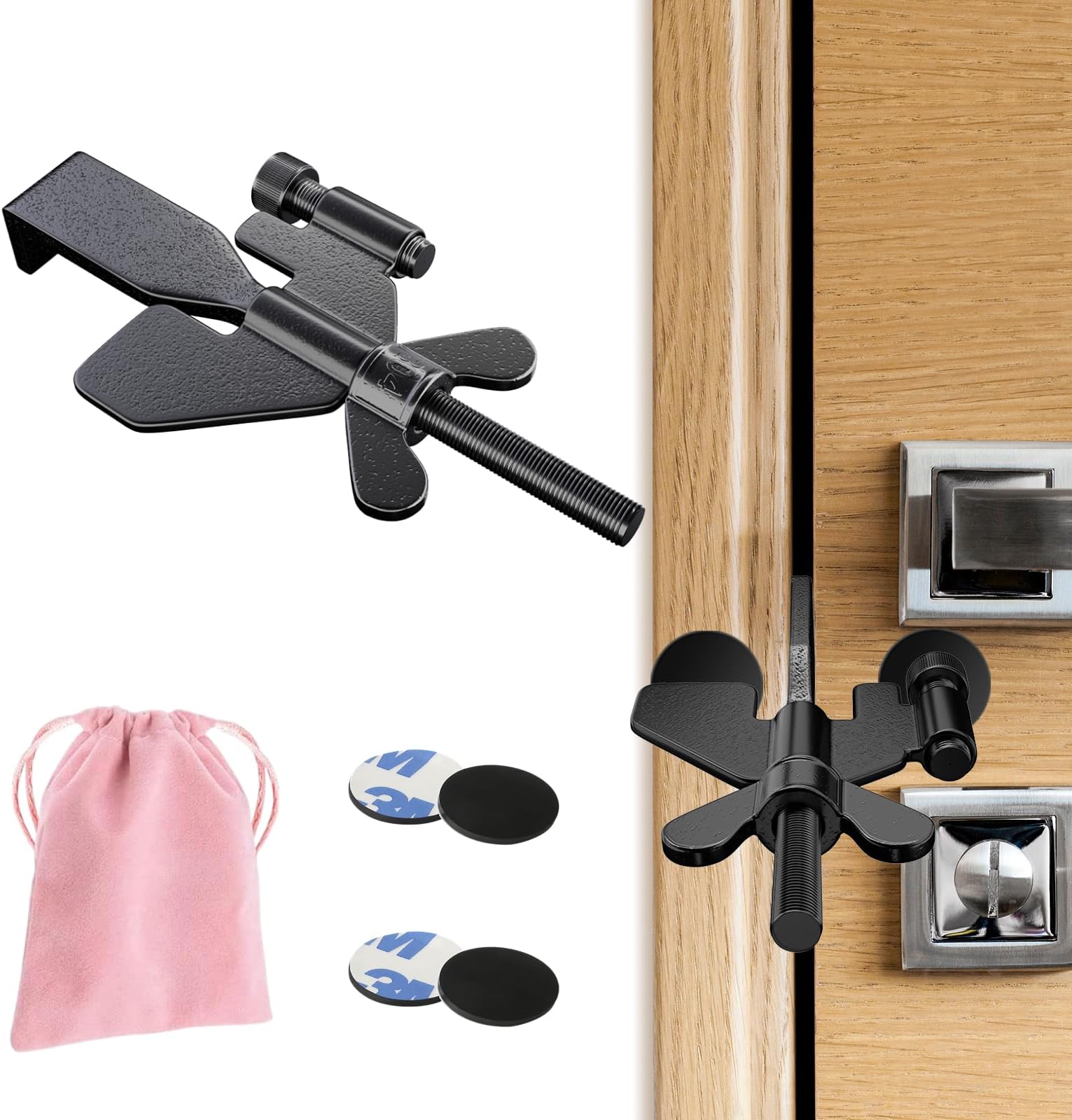 Portable Door Lock, Hotel Door Locks Home Security Door Locker for