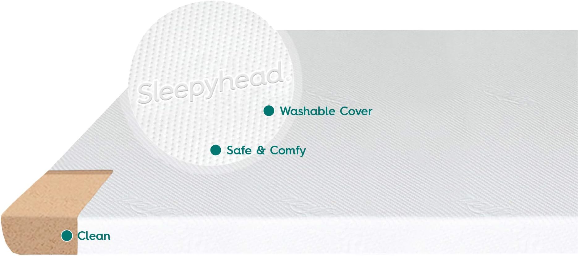Sleepyhead Twin XL 2 Inch Copper Infused Cooling Memory Foam Mattress Topper – Washable Cover, Thick & Comfortable College Dorm Bedding Pad, Dorm Room Essentials (XL Twin 2")