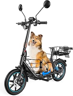 Gyroor E-Scooter mit Straßenzulassung für Erwachsene 500W Motor,Elektro Scooter mit Haustierkorb 20 km/h, Doppelfederung E Roller mit UL2272, 32 km Reichweite