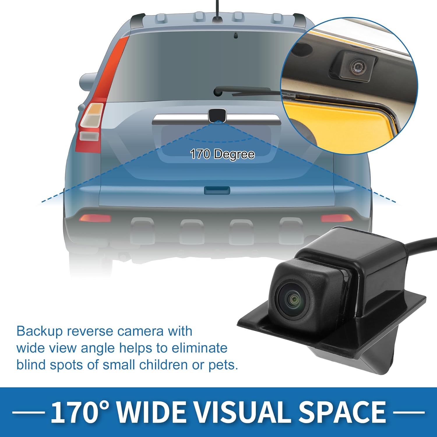 Rear View Camera for Honda Pilot 3.5L 2016 2017 Park Assist Backup Reverse Camera Replace No.39530-TG7-A01/39530TG7A01