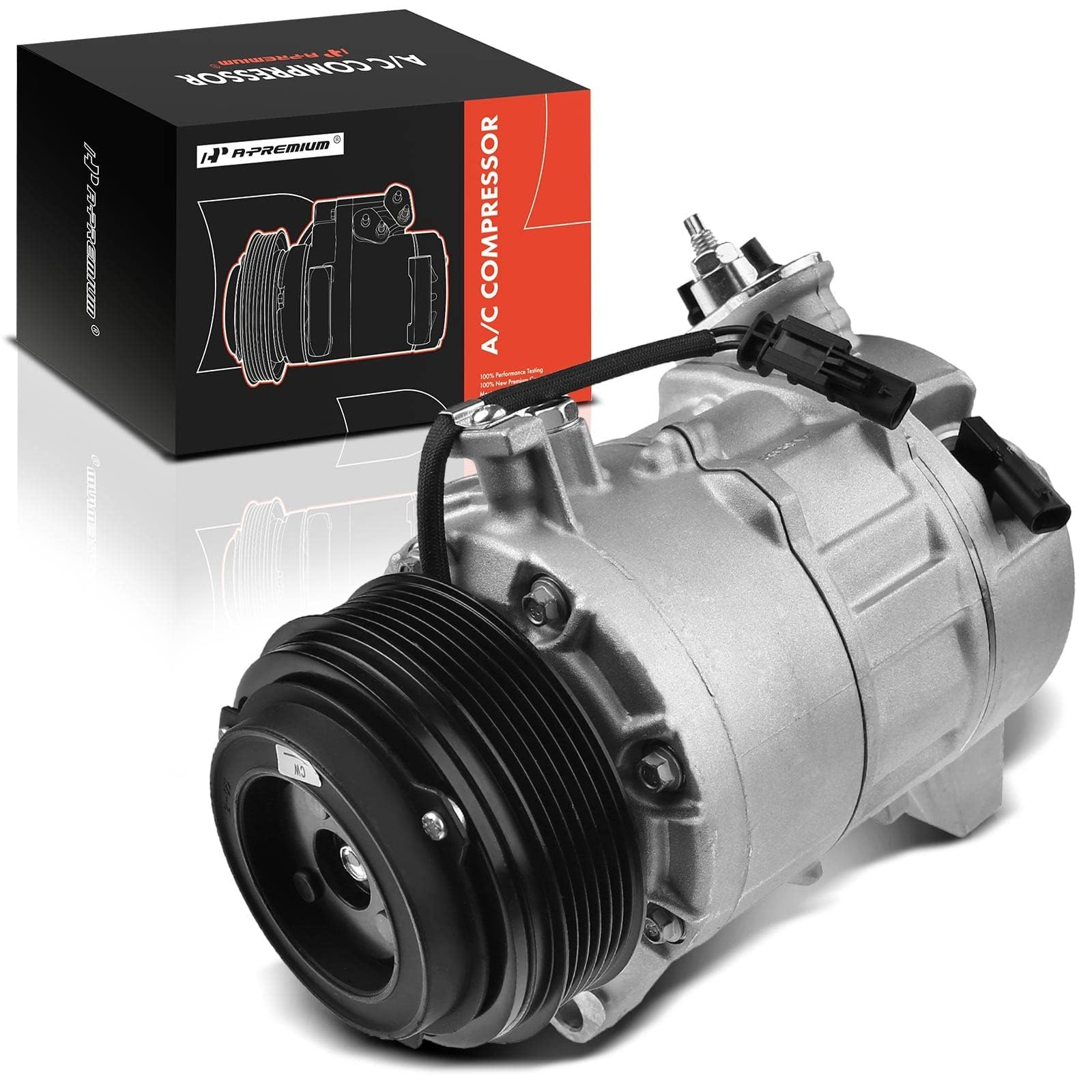 APremium Air Conditioner AC Compressor with Clutch Compatible with