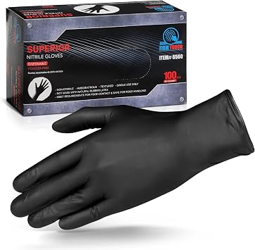 Glove Station Disposable Nitrile Gloves, Powder-Free, 6560, 100 Count, Medium