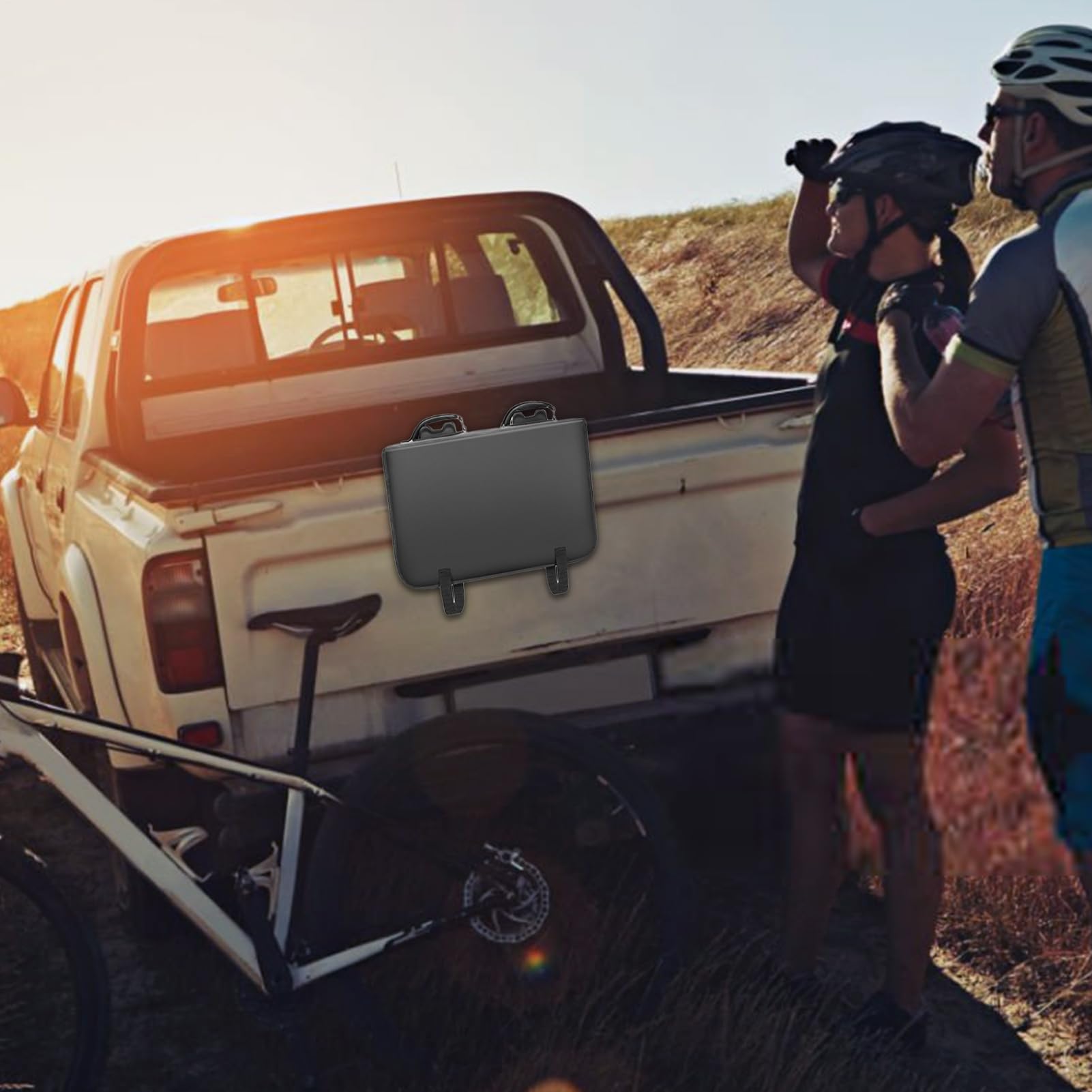 Tappetino per bicicletta per portellone da pick-up, copertura e resistente agli, ampia fodera di protezione con di chiusura a, supporto imbottito per il trasporto
