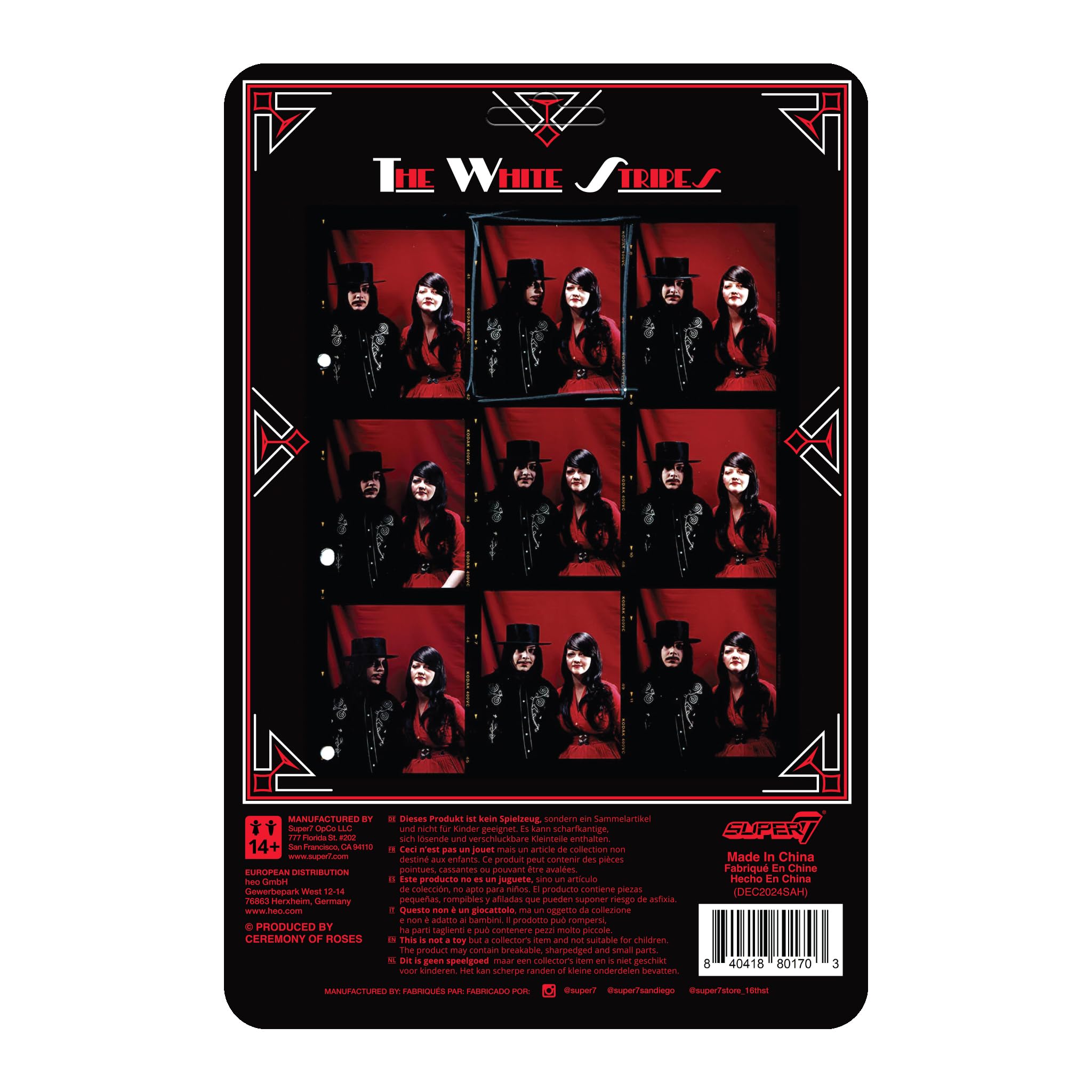 super7 The White Stripes ホワイトストライプス The White Stripes ReAction Figures Wave 02 - The White Stripes 2-Pack