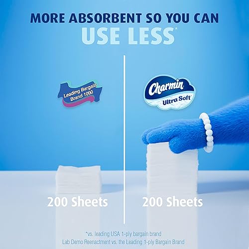 Miniatura 9 de Charmin Papel higiénico ultra suave, 18 rollos Mega XL  108 rollos regulares