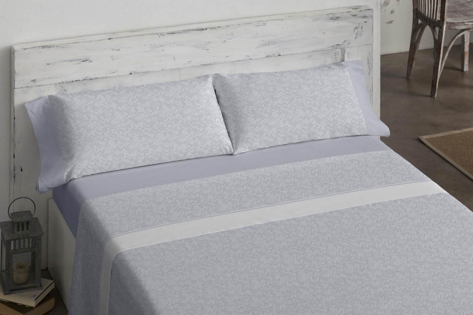 Burrito Blanco│Sábanas de Franela de algodón, 562 Azul│Sábanas para Cama de 105 cm│ Disponible en Más Medidas│Sábanas de Invierno 105│Algodón 100%│Color Azul│Ropa de Cama de algodón