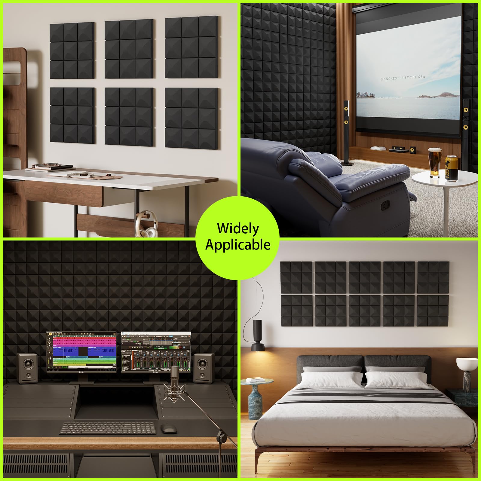 Recorder Sound Proof Snapklik.com : EEKIYA Sound Proof Foam Panels For Walls w/Self-Adhesive ...