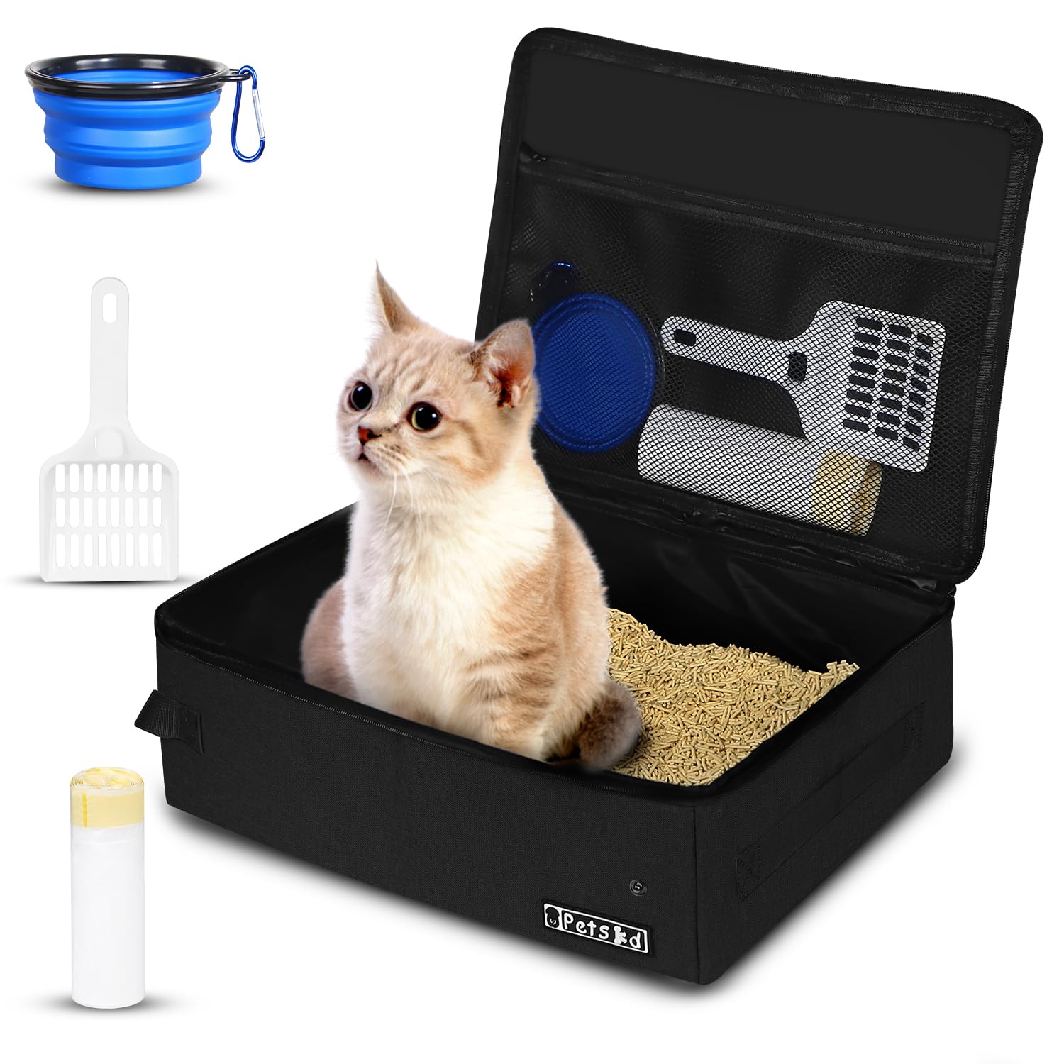 Petskd Portable Cat Travel Litter Box