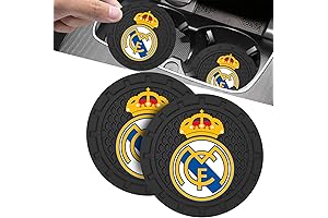 Show Your Real Madrid Pride on the Go: Car Cup Holder Coasters