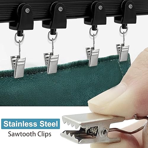 Miniatura 4 de Juego de 4 tapas flexibles flexibles y flexibles, para montaje en pared, para montaje en pared, color negro