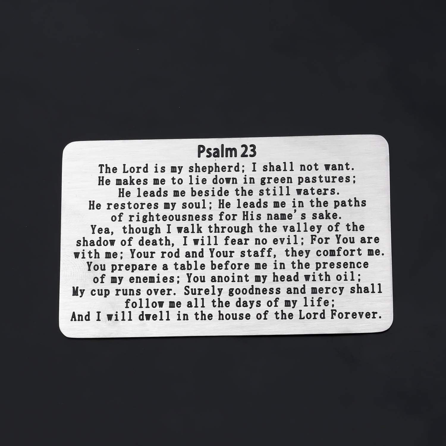 Gzrlyf Psalm 23 Wallet Card the Lord is My Shepherd Religious Gifts for Christian Inspirational Gifts (Wallet Card) - Image 2