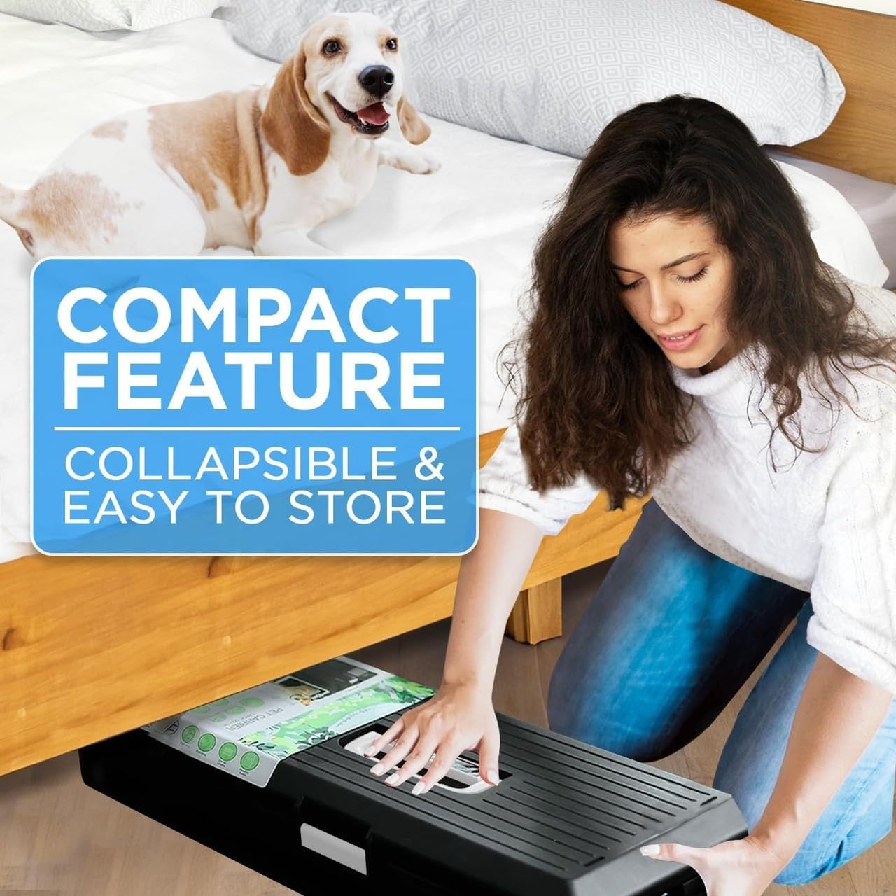 Pet Carrier & Crate 35" - Premium Collapsible Design for Medium Cats and Dogs - Portable Kennel for Indoor/Outdoor Use - 360-Degree Ventilation & Hard Plastic Wall Protection