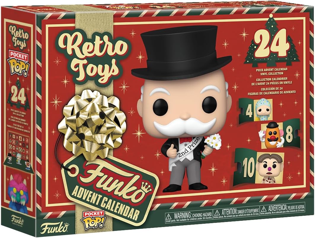Funko Advent Calendar: Hasbro 2024 - Barrel of Monkeys - 24 Days of Surprise - Collectable Vinyl Mini Figures - Mystery Box - Gift Idea - Holiday Xmas for Girls, Boys & Kids - Christmas Countdown