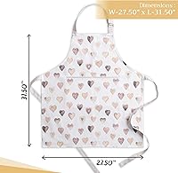 Vista 516 de Maison d' Hermine Delantal 100% de algodón para mujeres con bolsillo de cocina delantal de chef para hombres, decoración de Pascua