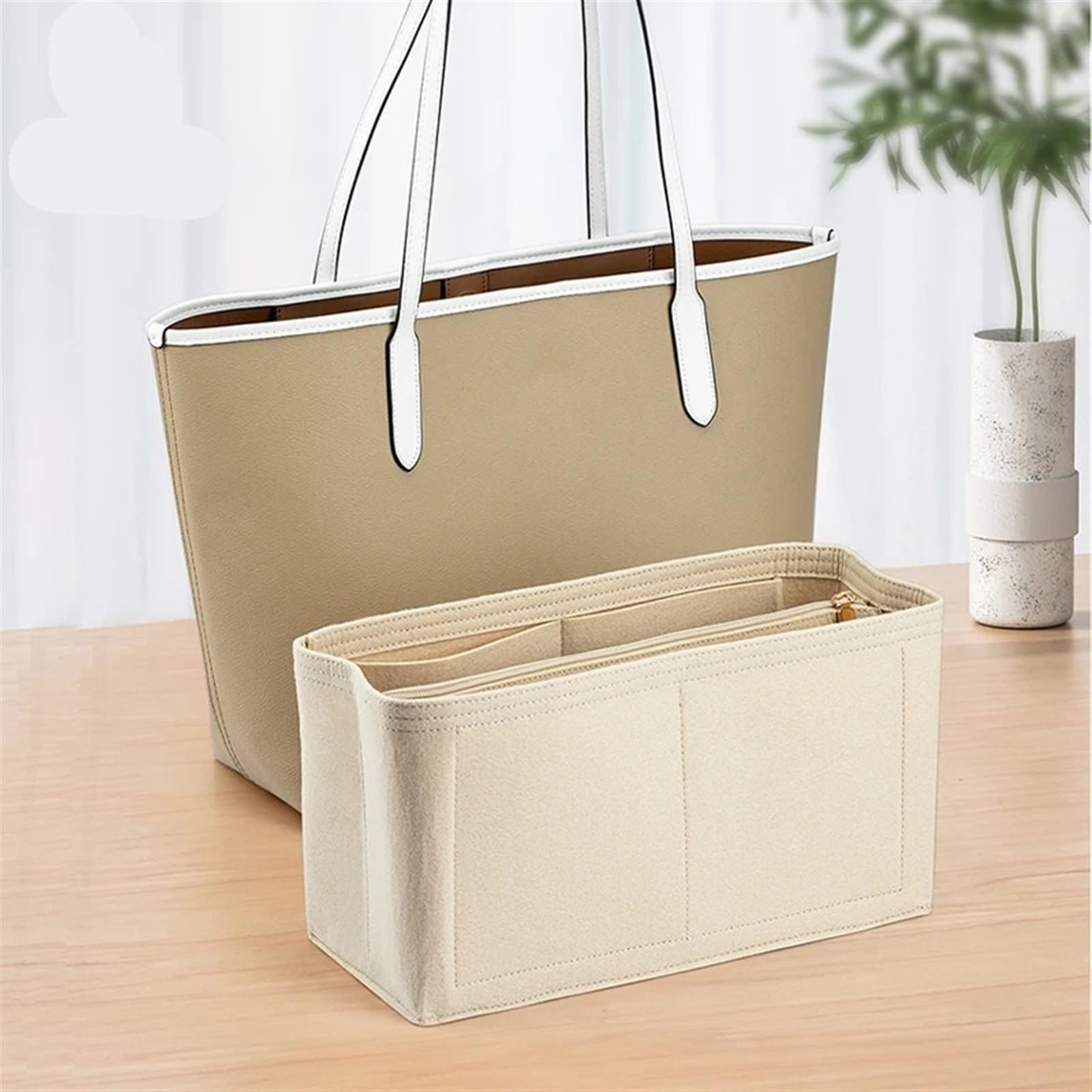 Vilt insert tas Make Up Organizer Vilt Insert Bag Vrouwen Reizen Binnentas Organizer Rits Portemonnee Handtas Liner Cosmetische Opbergzakken Binnenzak Vilt insert tas Make Up Organizer Vilt Insert Bag Vrouwen Reizen Binnentas Organizer Rits Portemonnee Handtas Liner Cosmetische Opbergzakken Binnenzak