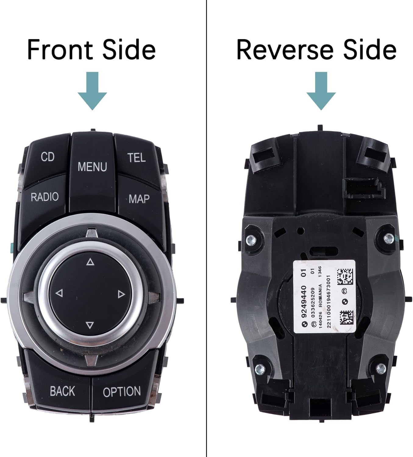 4pin Media Switch Controller Joystick Replacement for BMW 1 E82 3 E90 X1 E84 X5 E70 X6 E71 923111601