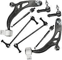 Vista 508 de Detroit Axle - Kit de suspensión frontal de 8 piezas para Dodge Journey 2009-2015, 2 brazos de control inferiores, 2 rótulas, 2 varillas