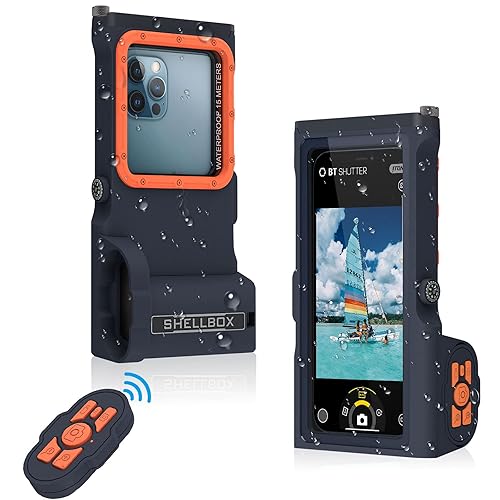 Funda Protectora de Teléfono de Control Remoto Willbox Professional para Buceo, Carcasa para Fotografía Subacuática y Vídeo para Smartphones de Hasta 6.9 Pulgadas