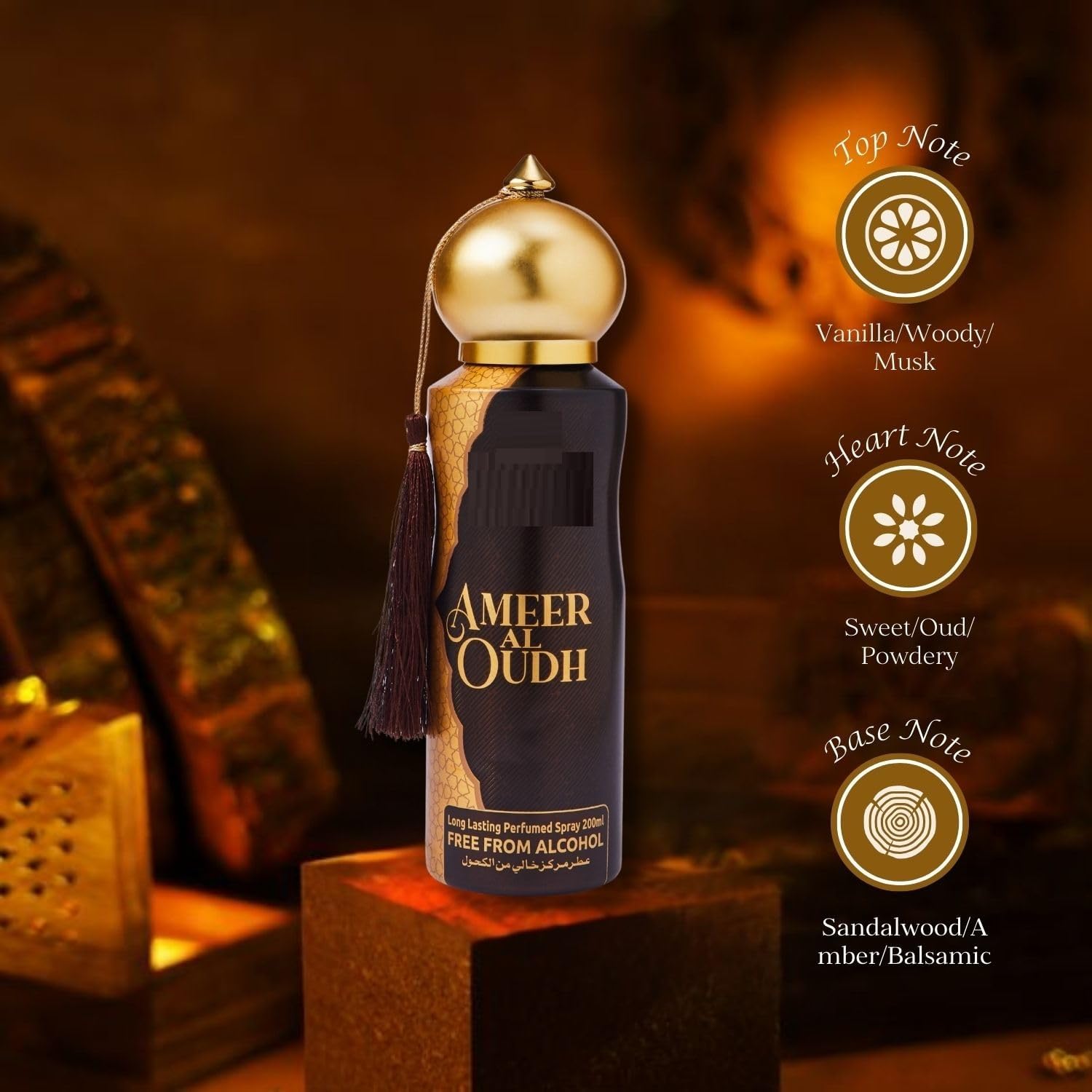 13.52Oz Ameer Al Oudh Perfumed Spray For Men & Women - Pack of 2 (200ml Each)