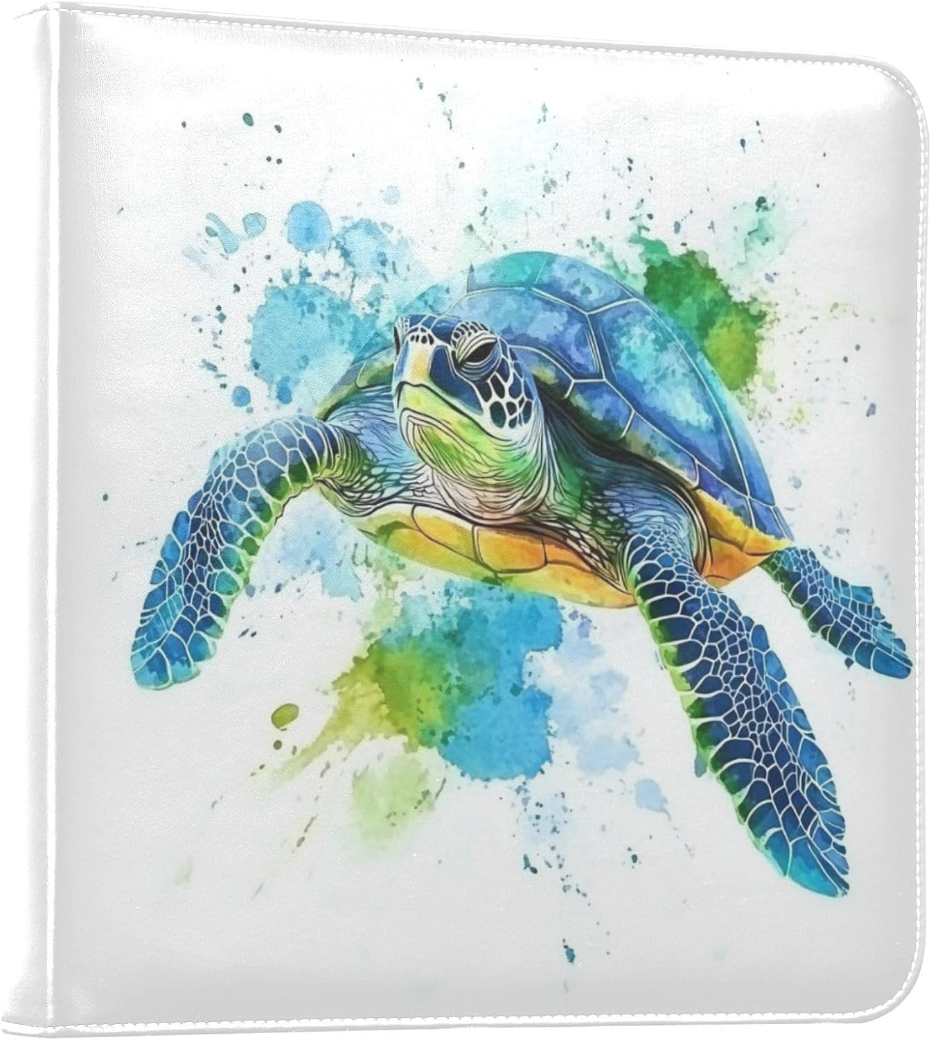 Large Photo Album, Sea Ocean Turtle (2) Personalized Leather Cover Photo Book for 4x6 5x7 6x8 Pictures, Photo Albums for Family, Baby, Wedding