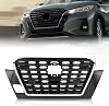 KARPAL Front Bumper Upper Grille Compatible with 2021 2022 2023 Nissan Kicks, Replacement OEM 623105R05A NI1200324