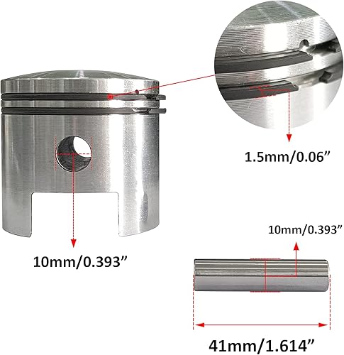Miniatura 2 de CDHPOWER Nuevo cuerpo de cilindro 1.929 in manga de hierro con kit de junta y kit de pistón de agujero alto combo
