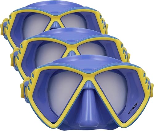 Miniatura 5 de U.S. Divers Regal Jr - Máscara de esnórquel para niños, máscara ajustable de 2 ventanas, ajuste personalizado sin fugas, lente sin niebla resistente