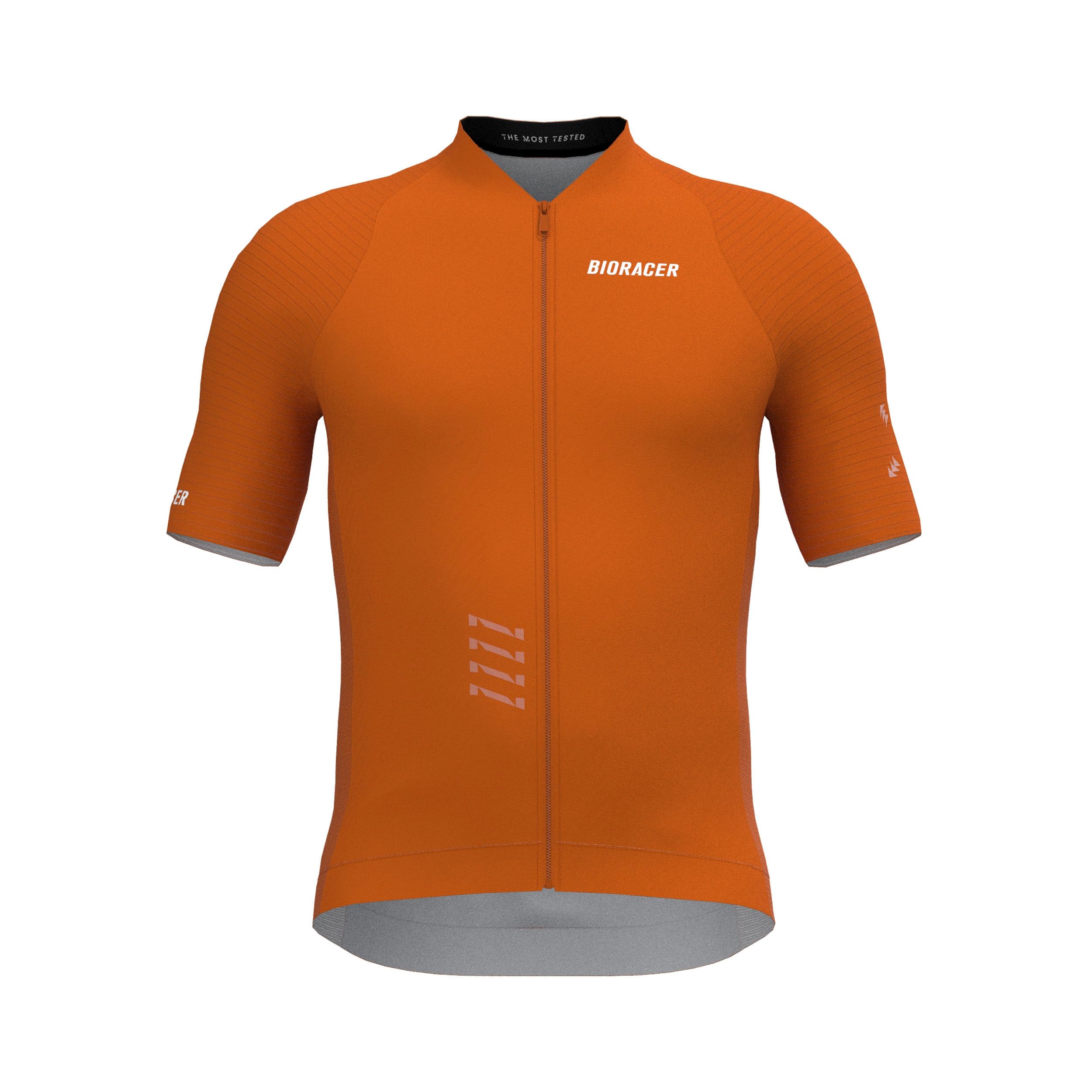 Bioracer Icon Radtrikot Sommer Herren, Rostbraun, Kurzarm, atmungsaktives Gewebe, aerodynamische Passform, Größe 3XL
