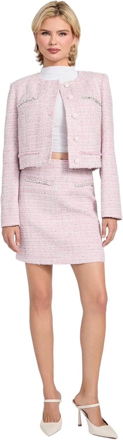 Guess Womens Eco Clotilde Tweed Jacket - Image 2