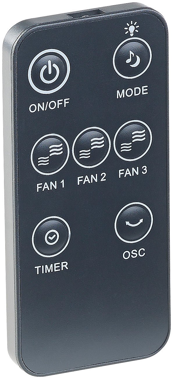 Carlo Milano Ventilator mit 3 Rotoren: Standventilator mit 3 Rotoren, 3 Stufen, Oszillation, Timer, 105 Watt (3 Fach Ventilator, Dreier)