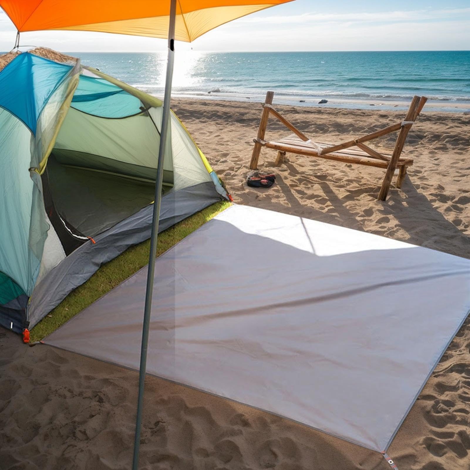 Alfombra Camping para Tienda Secado Rápido Portátil Tejido Oxford