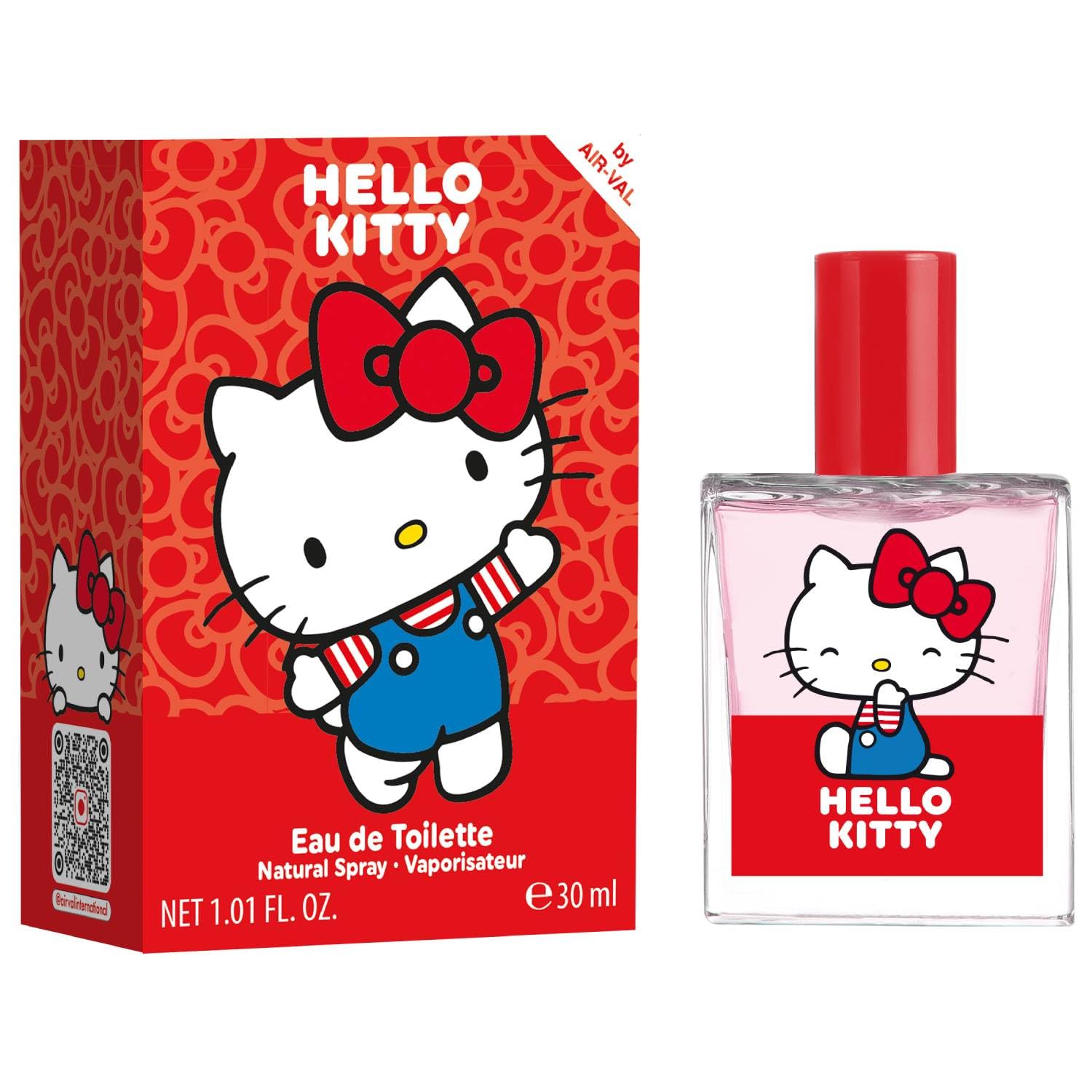 Hello Kitty Children Eau de Toilette Natural Perfume Spray, Vegan and Dermatologically tested EDT Spray for Kids - Safe Daily Fragrance Gift, 30ml
