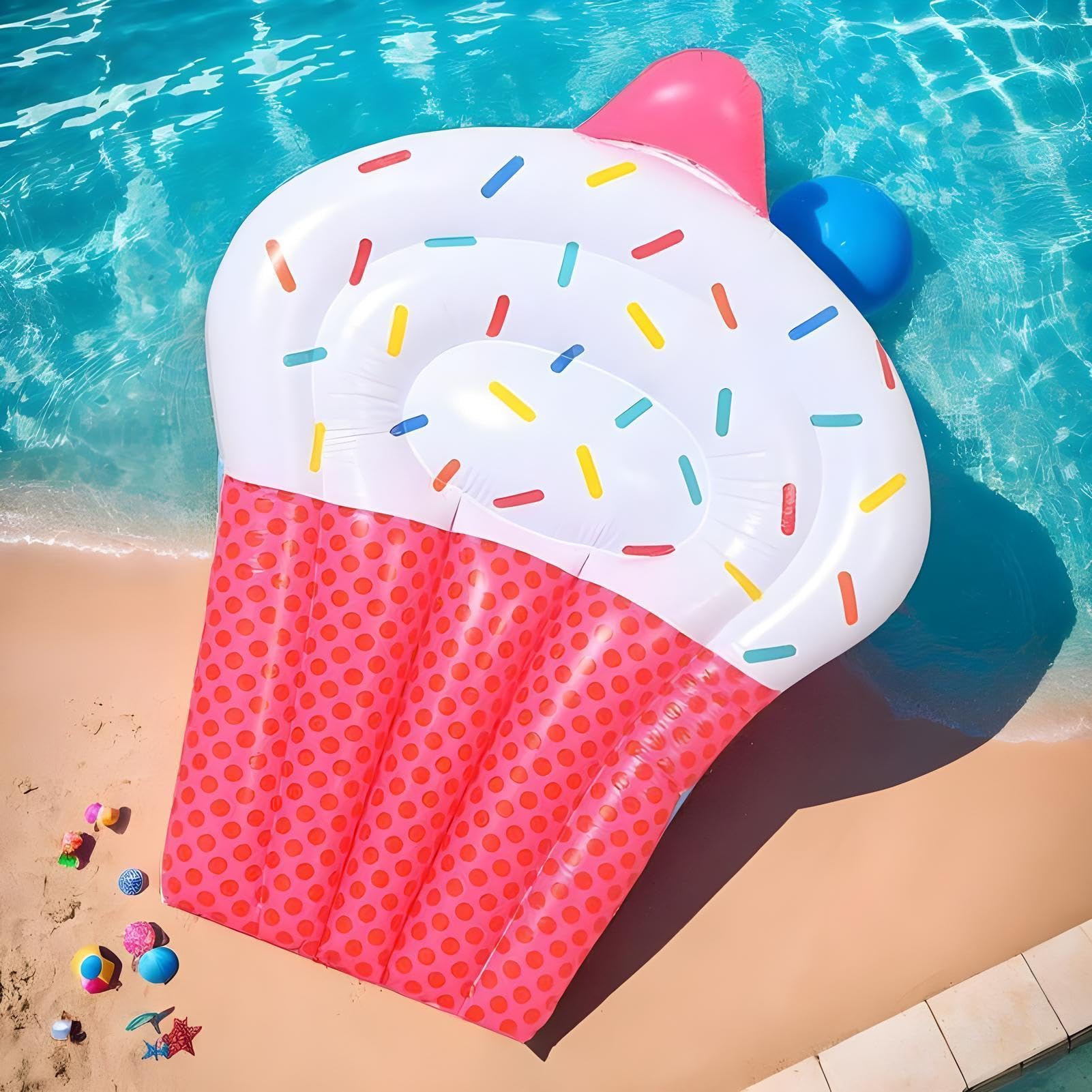 Gonfiabili Da Piscina Tappeto Gonfiabile A Forma Di Torta | Galleggianti Per Adulti Per Spiaggia, Lago, Prendere Il Sole, Giardino, Cortile, Feste, Fiume E All'Aperto