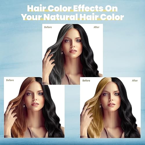 Miniatura 7 de JUANCHI Champú para cobertura de cabello gris - Fórmula herbaria 3 en 1 para mujeres y hombres, 16.9 fl oz (negro)