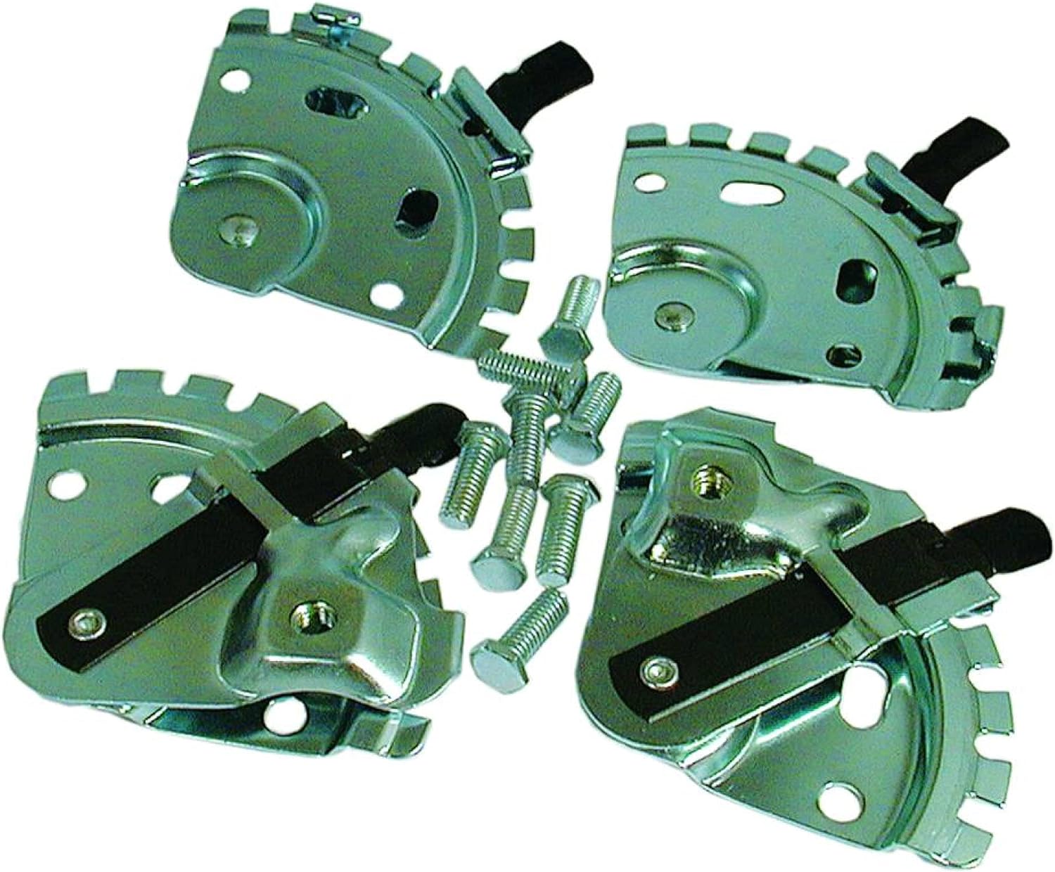 Rareelectrical Oem Grade Deluxe Wheel Height Adjuster Set Of 4 Compatible With Push Walk Behind Lawn Mowers Universal 9 Position Cutting Height Kit 2 Right 2 Left Positive Locking Bolts Included