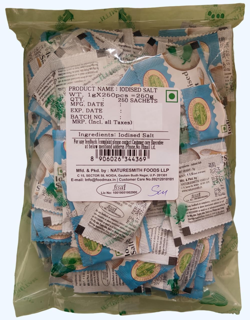 NATURESMITH SACHET SALT-250PCS