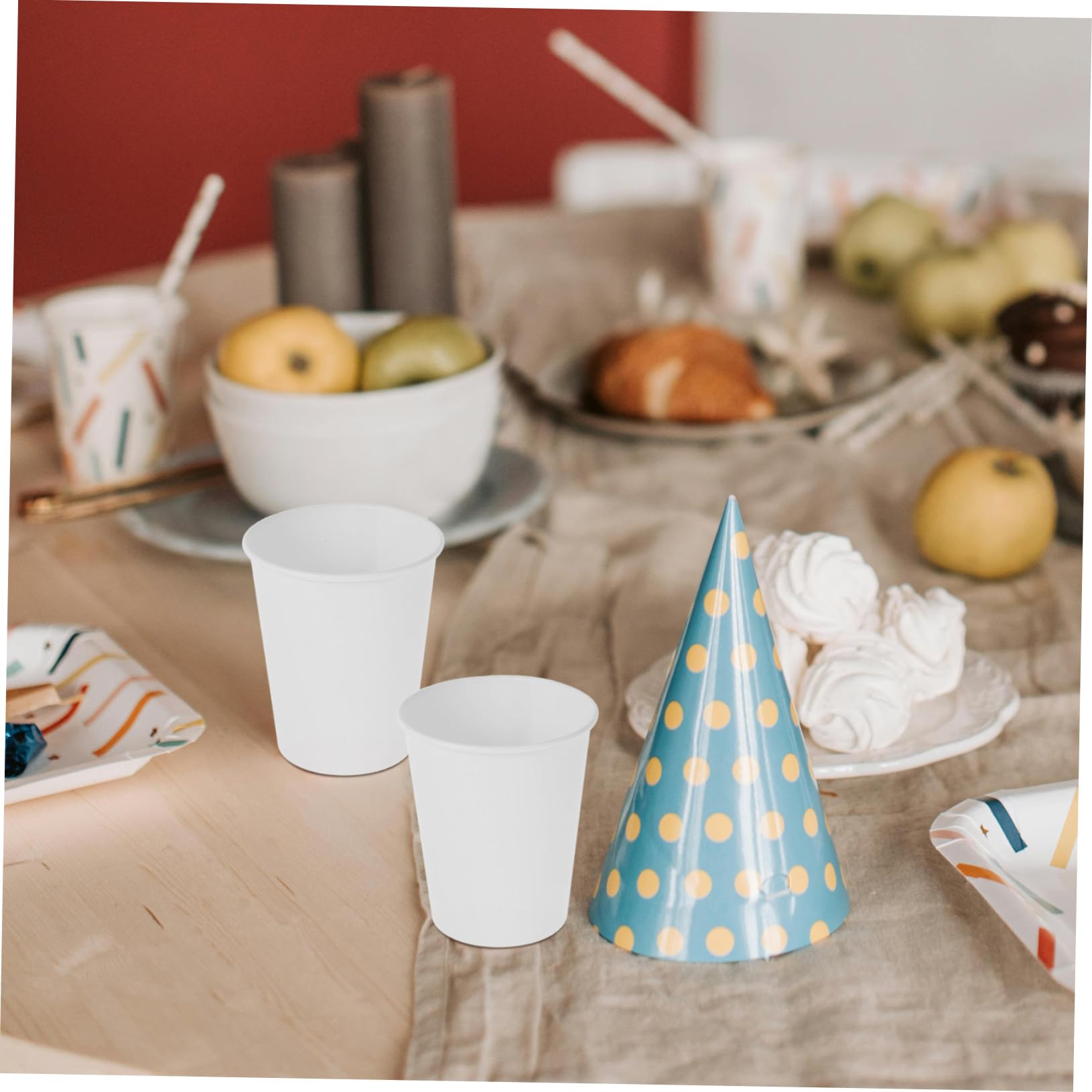 100 Pièces Gobelets Papier Épais pour Boissons Chaudes et Froides Multi-usages Résistants et pour Café Espresso et Dégustation Usage Professionnel et Domestique