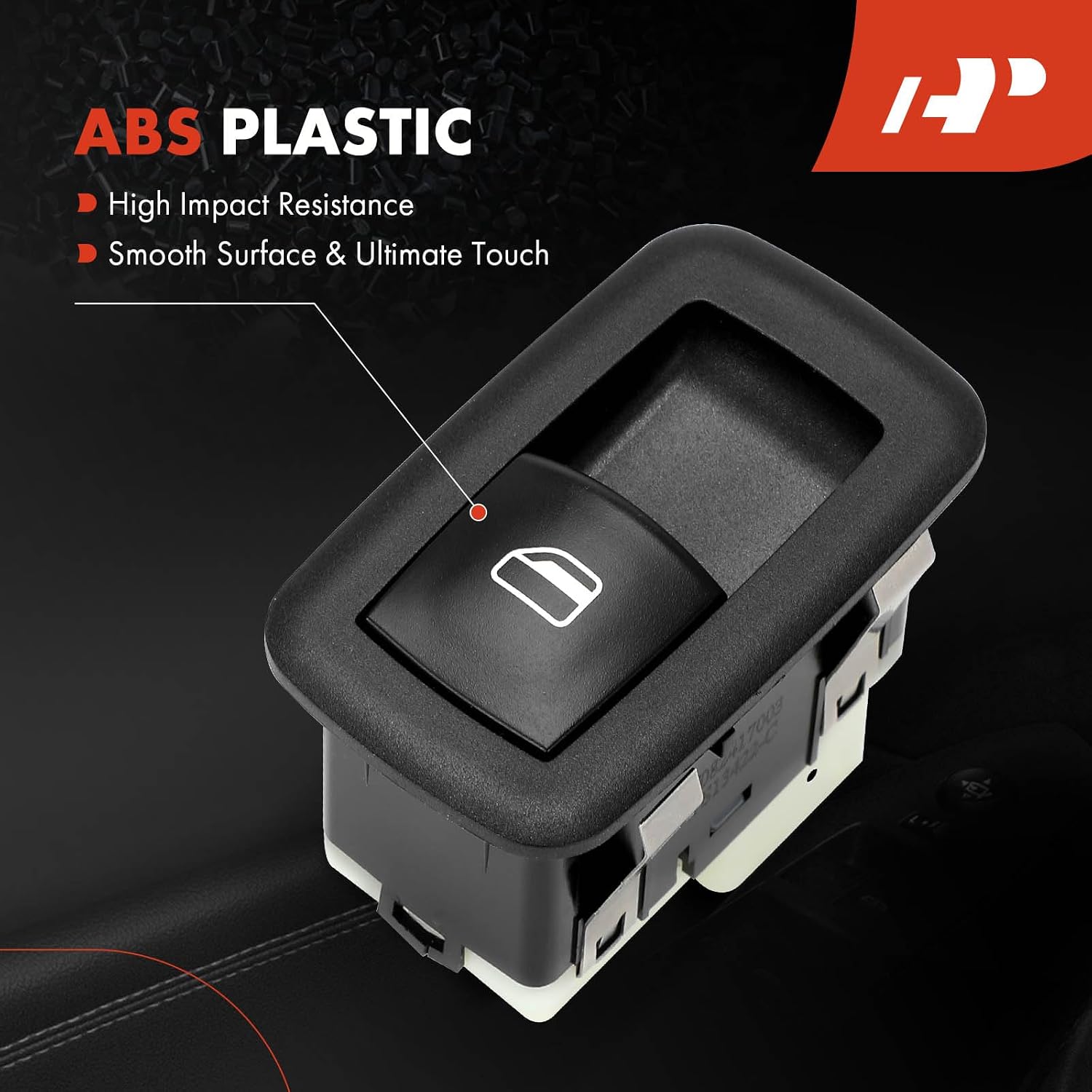 A-Premium Rear Side Power Window Switch | Compatible with Jeep WK2 Series Grand Cherokee 2014-2021 & Dodge Durango 2011-2024