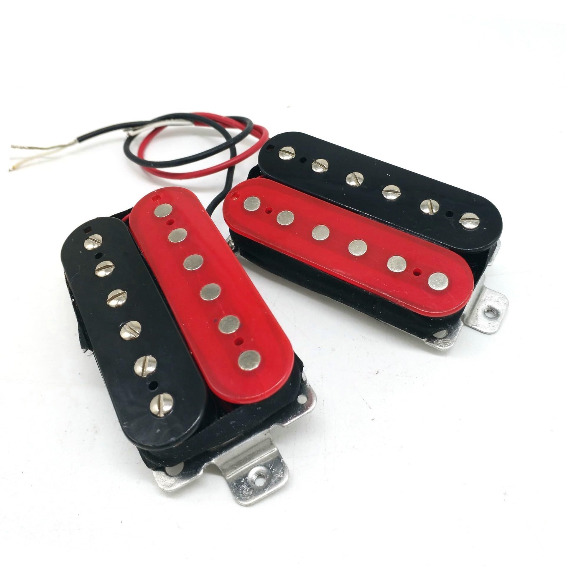 エレキギター レッド ダブルコイル Amazon.co.jp: エレキギターピックアップ 黒と赤のエレキギターダブル