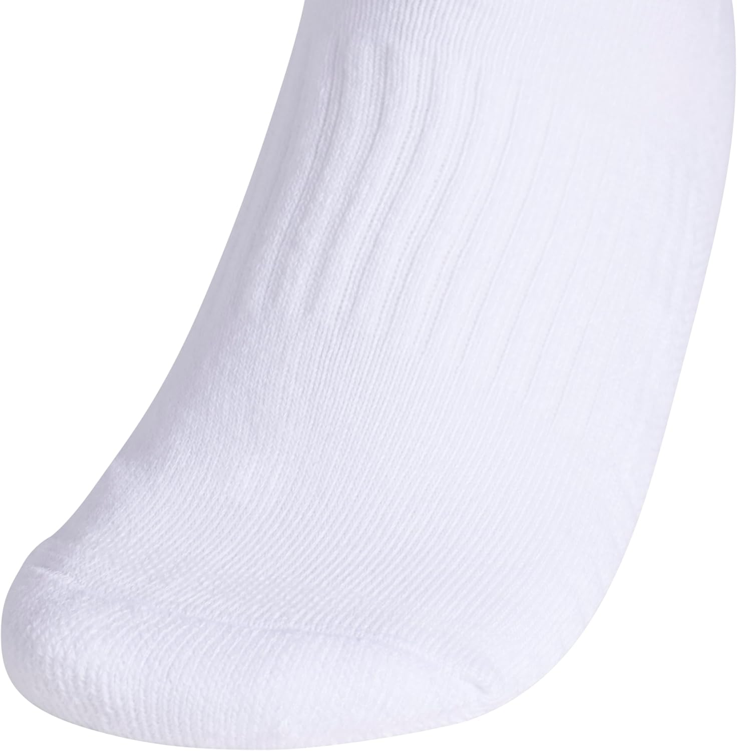 adidas Women's Cushioned Quarter Socks (3-Pair) with Arch Compression Medium White/Clear Onix Grey image 4 of 6 B09YCP7H94
