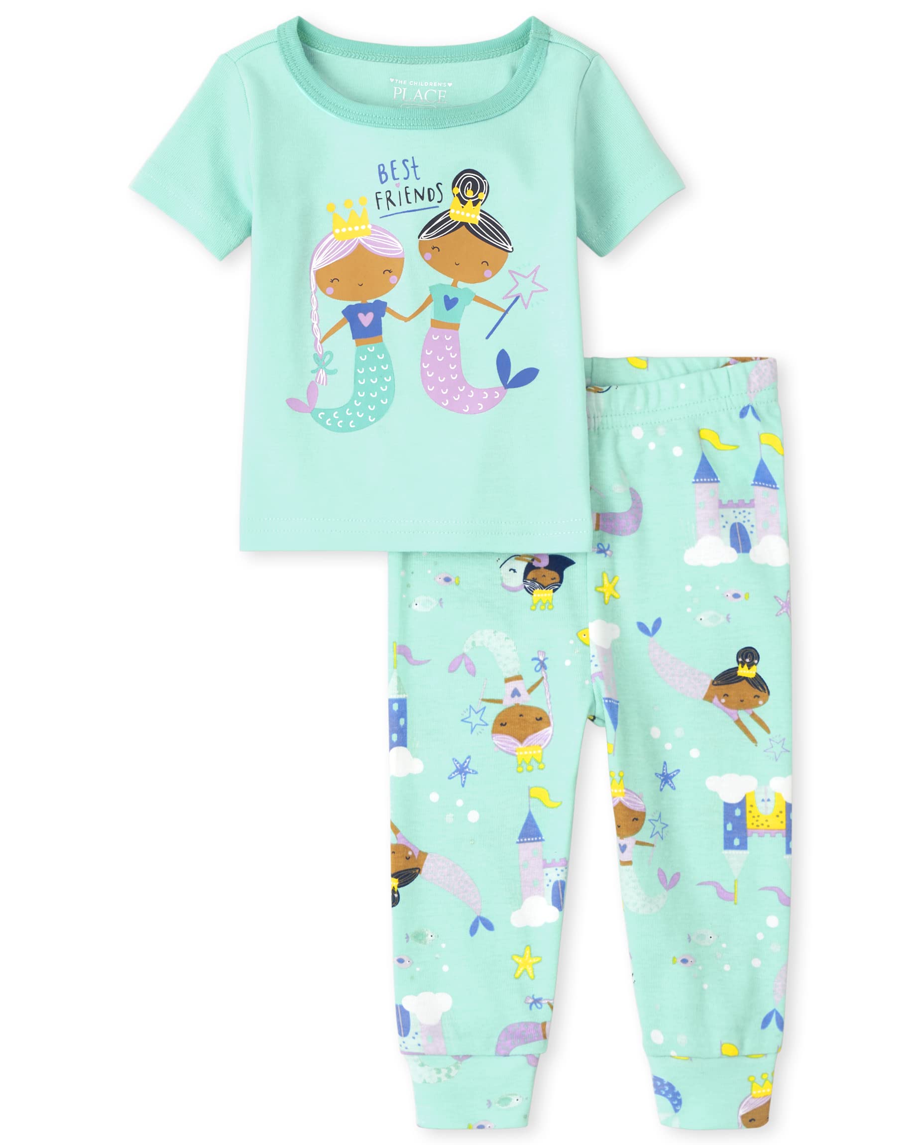 The Children's Place Girls G MERMAID PJ Pajama Set (pack of 1)