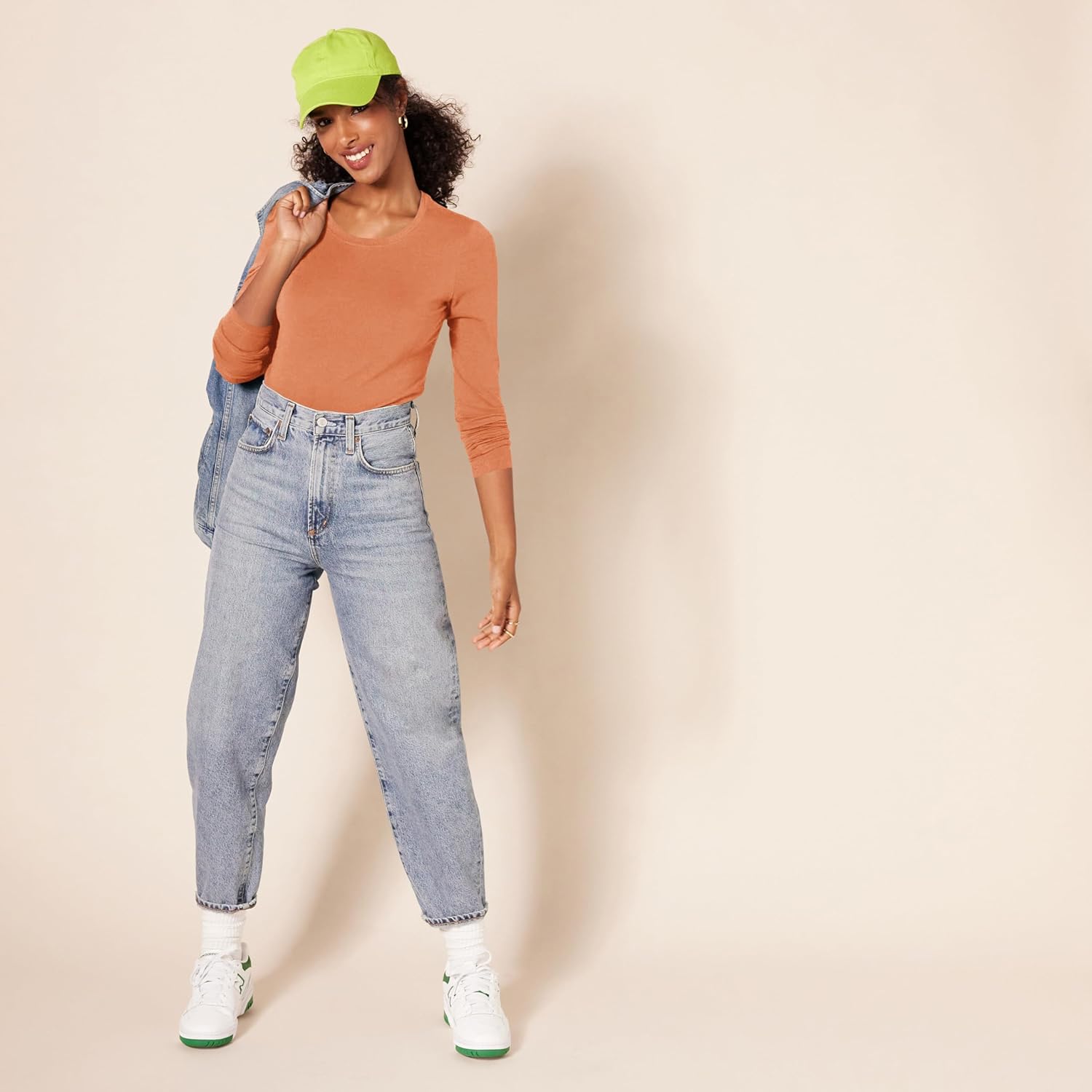 Amazon Essentials Women's Regular-Fit Long-Sleeve Crewneck T-Shirt (Available in Plus Size) - Image 5