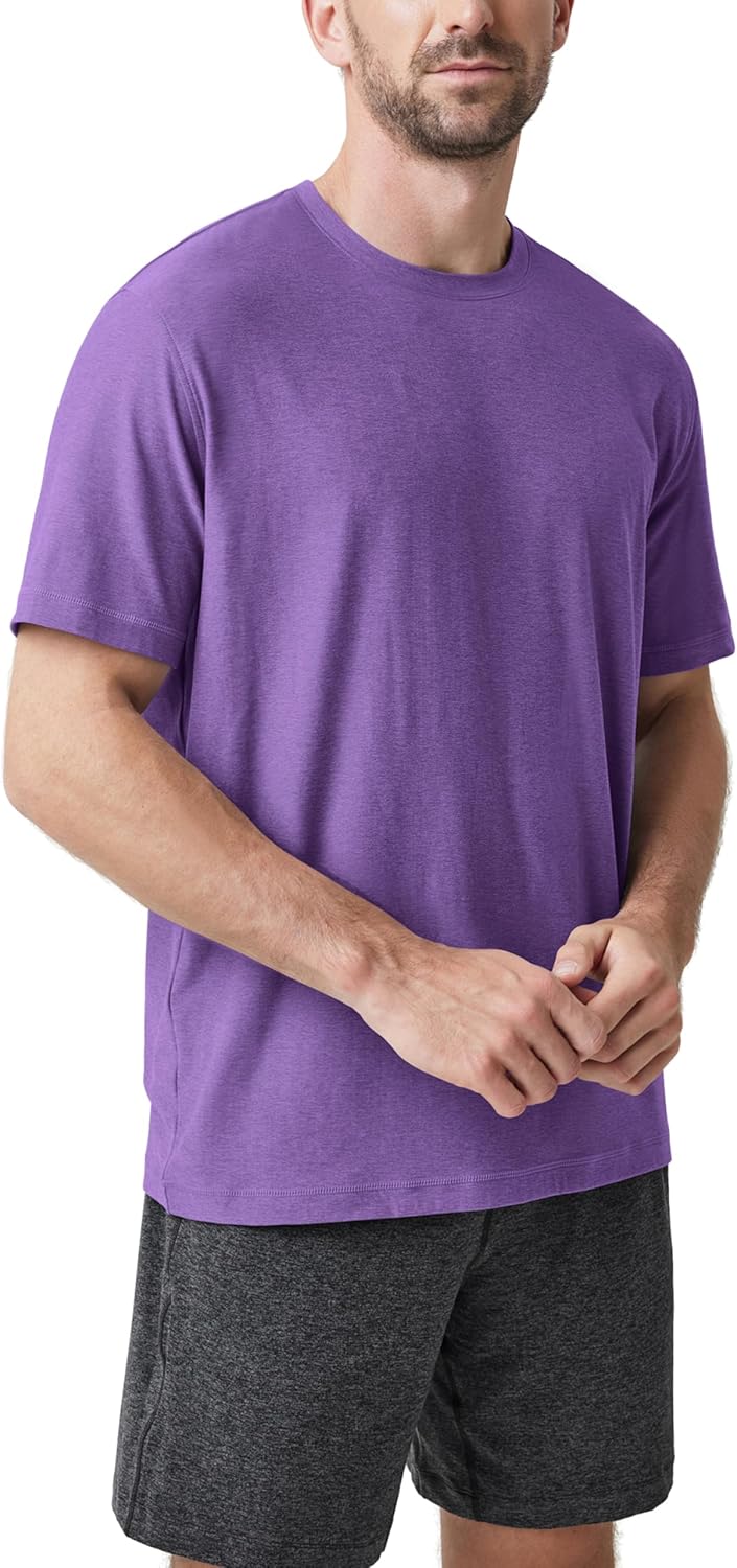 ODODOS Men's Performance T-Shirt - odSTRATUM Tech Tee, Ultra Soft Moisture Wicking UPF 50+ Fitness Shirts - The Ascent Series