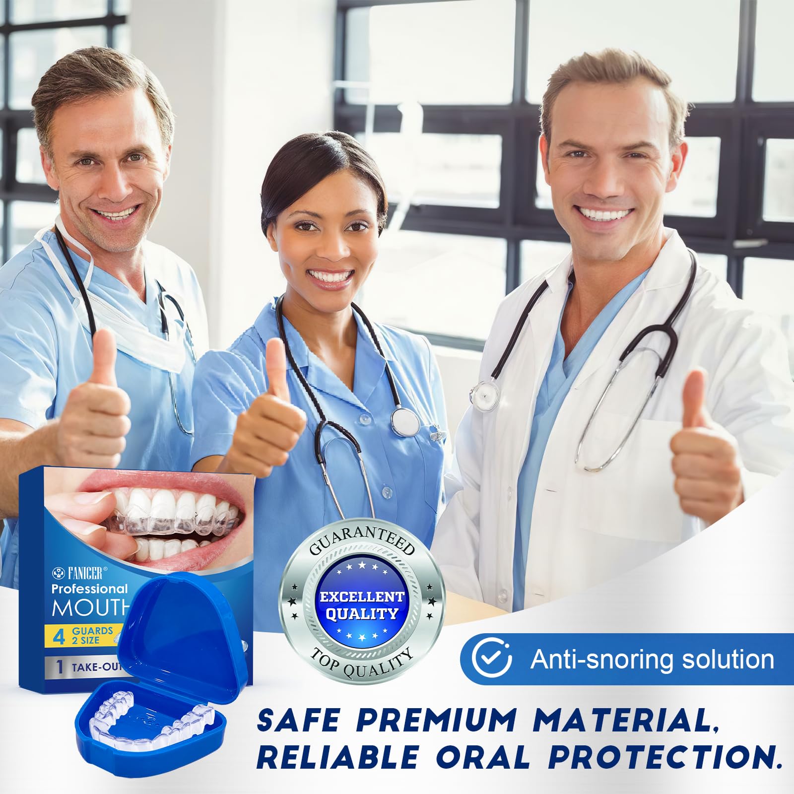 4 Piezas FéRulas Descarga Bruxismo, Ferula Antironquidos, Prevenir El Roncar Protector Bucal Para Dormir, Moldeable Disfruta De Un SueñO Tranquilo, Reutilizable
