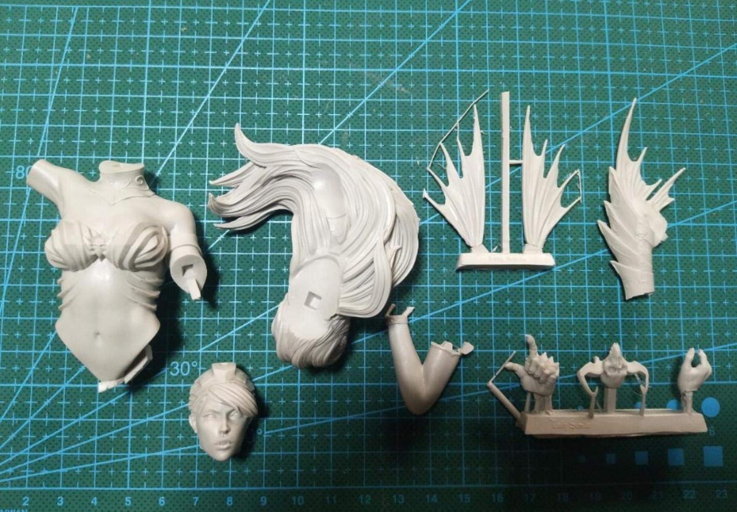 XINGCHANG Model z żywicy zestaw figurek 1/10 Lady Zombie Fantasy biust zabawka model z żywicy miniaturowa figurka z żywicy demontaż niepomalowana