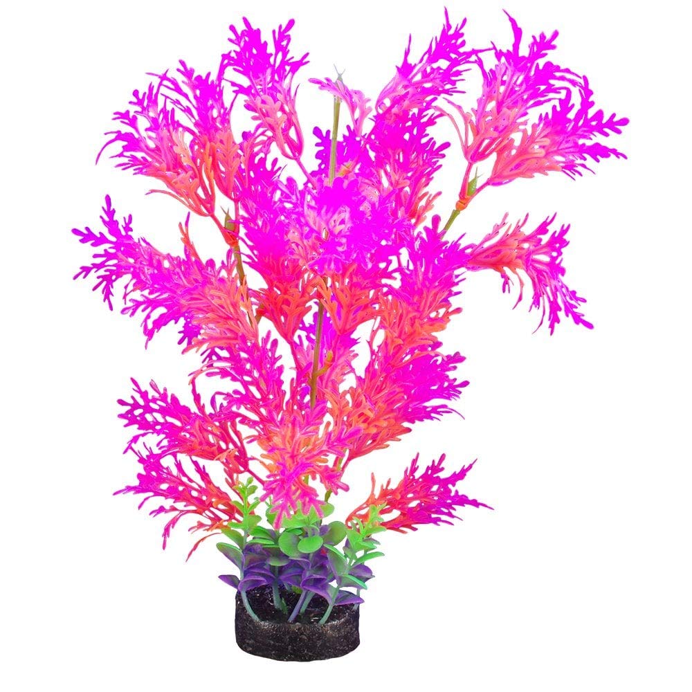 Marina iGlo Plant Pink Wiseria 12.5" - Glows Under Blue LED!