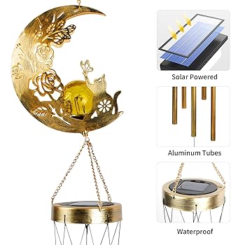 Jam Moom様 Amazon.com : Cat Moon Wind Chime, cat Lover Gifts, Wind